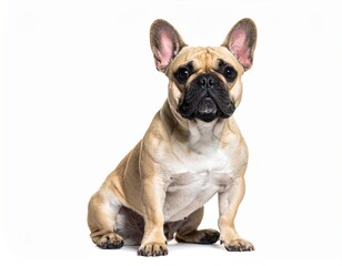 Obraz premium Compact and charismatic, the French Bulldog stands out with its iconic bat ears and playful personality.