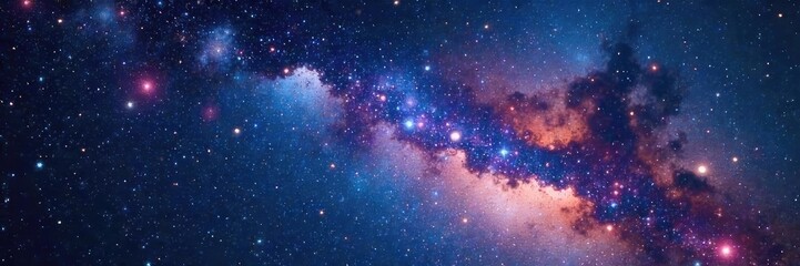 Starry night sky depicting a celestial zodiac constellation, vibrant cosmic dust and nebulae Perfect for astrology, astronomy, and fantasy themes , nebula, libra, universe