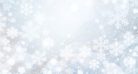 christmas background with snow