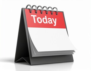 Desk calendar with the word 'Today' on the top page.