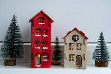 Sustainableminded Christmas cozy atmospheric festive decor in modern scandinavian home handmade...
