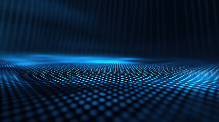 A glowing blue analytical grid with a blank middle area suited for financial overlays.