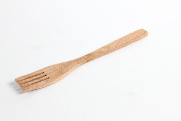 Wooden Fork, Minimalist Kitchenware, Rustic Cooking Utensil, Natural Wood Grain, Modern Kitchen