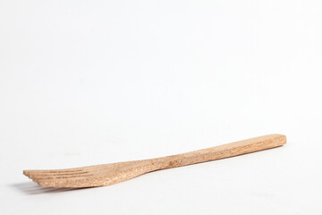Wooden Fork, Minimalist Kitchenware, Rustic Cooking Utensil, Natural Wood Grain, Modern Kitchen
