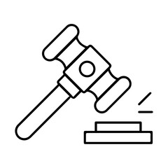 Gavel Legal Authority Icon