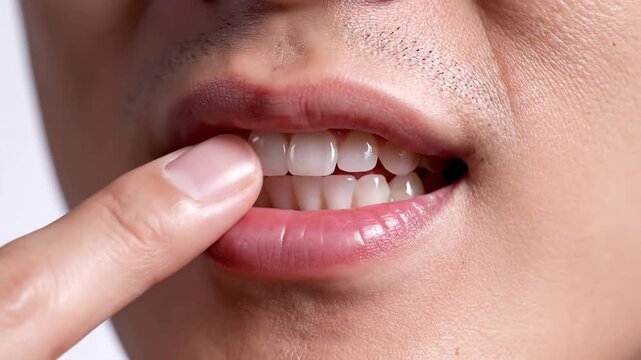 Examining Teeth - A Close-Up Look at Dental Health and Hygiene.
