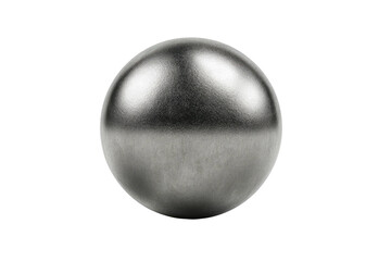 Metallic sphere with visible texture against black background