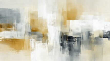 Modern Abstract Paintings with Neutral Tones and Rich Textures