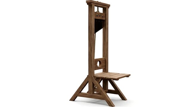 Guillotine Chair Animation: Historical Execution Device Design and Execution Method History