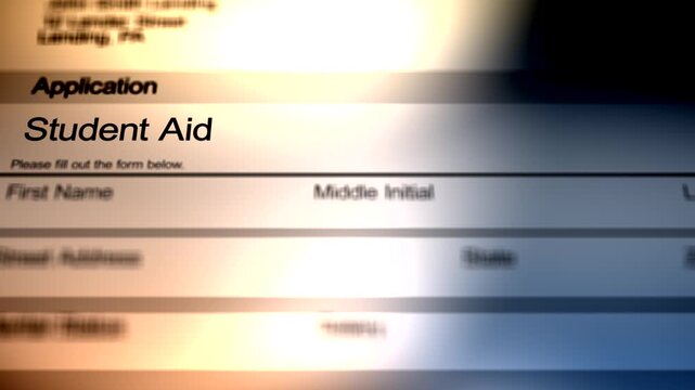  Student Aid or Student Loan Application