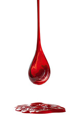 Dripping viscous liquid forms pool