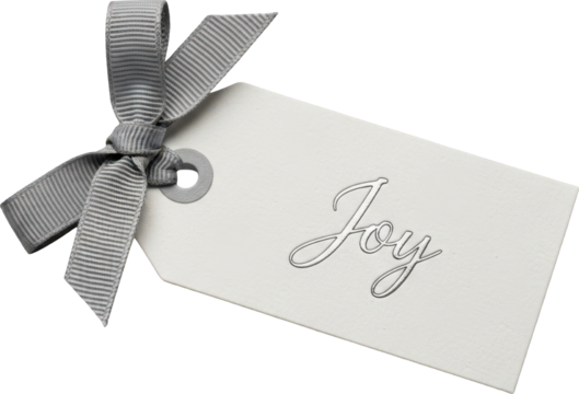 Lying Joy Tag Silver Ribbon