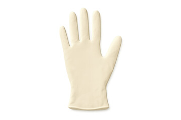 Obraz premium Medical latex rubber glove providing hand protection