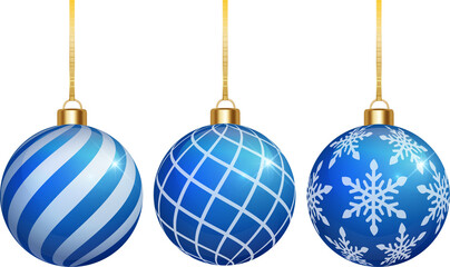 Blue holiday bauble decoration PNG transparent