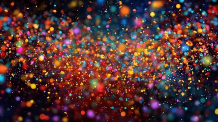 A colorful, abstract background with a mix of vibrant colors and shapes, creating a dynamic and visually engaging scene.