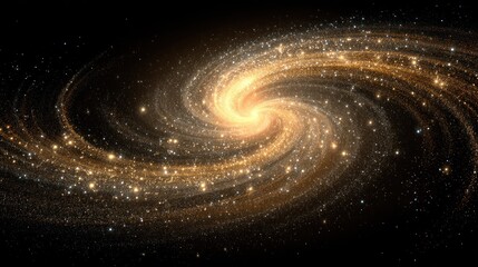 A spiral galaxy with a bright central region and a ring of stars and dust, set against a black background with a few stars visible in the foreground.