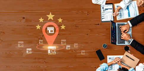 Local business ranking concept highlights brand visibility, location optimization, and customer engagement, helping companies attract nearby clients and improve reputation. Parse