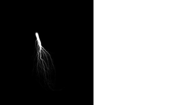 Dramatic lightning strikes on a stark canvas, perfect for adding electrifying energy to your designs or creating a bold, impactful visual statement