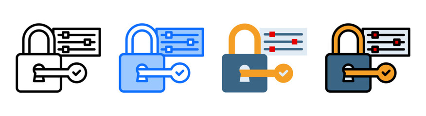 Access Control Icon Collection Set Multiple Style