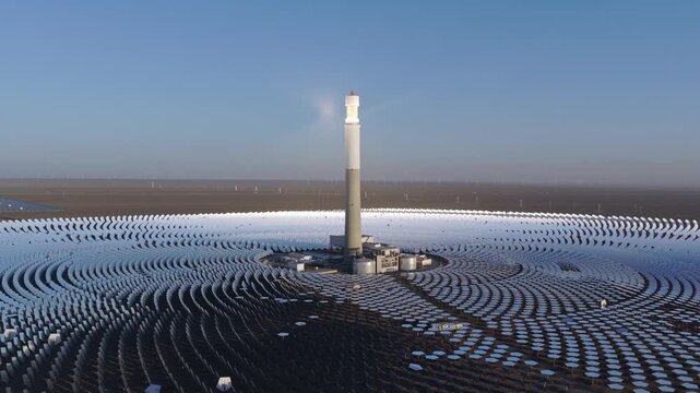molten salt tower-type CSP plant