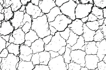 cracked grunge texture vector illustration. Abstract soil cracks for creative design. cracked wall texture grunge background, a black and white. Eps 10
