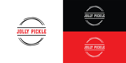 The Jolly Pickle, framed by dynamic circular lines, captures the fun and active spirit of an indoor pickleball facility. It's modern, inviting, and memorable for the community.