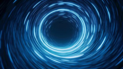 Information technology background neon circle blue light vortex spiral glow motion futuristic abstract art evokes wonder while information flows technology background with neon circle depth - Powered by Adobe