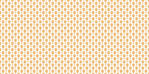 Small Orange Geometric Pattern on White Background