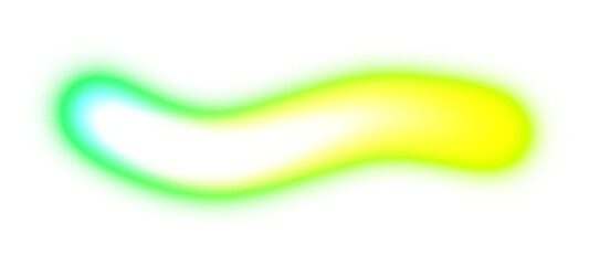 Moving blue red orange light streak rays on transparent background. Smooth glowing light beam flow wave shaped neon PNG.