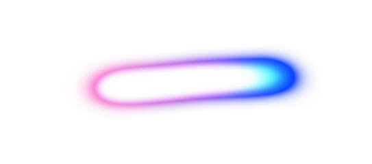 Moving blue red orange light streak rays on transparent background. Smooth glowing light beam flow wave shaped neon PNG.