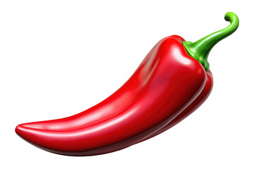 High-resolution red chili pepper illustration, spicy food ingredient, cooking element, culinary art, png image, isolated on transparent background