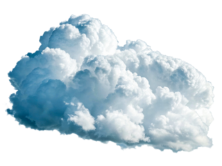 Massive cumulonimbus cloud with dark blue base and bright white top, perfect for weather, nature, or dramatic atmosphere concepts.
