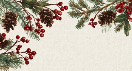 Seamless decorative christmas border with coniferous branches and garlands of christmas lights on transparent background with sparkle, glow, border