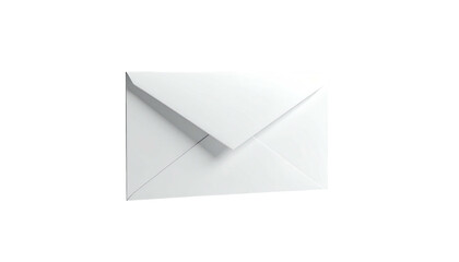 A white closed envelope on a black background, lit from above