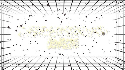 Retro 8-bit animation with pixel effects and looping digital motion, featuring vibrant festive elements where happy new year grid adds a modern twist. - Powered by Adobe