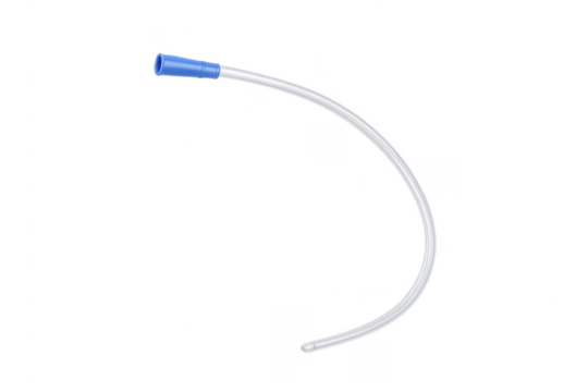 Medical suction catheter tube with transparent background - Powered by Adobe
