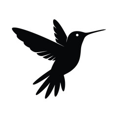 Fototapeta premium Hummingbird Silhouette - Nature, Delicate & Fast Flying Bird