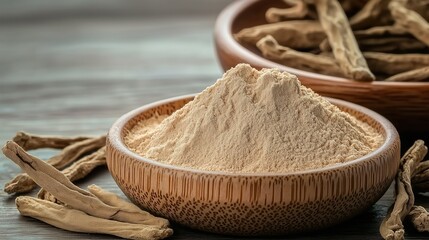 Ashwagandha Powder (Raw Root): Herbal Supplement/Wellness Tea Ingredient | Adaptogen Stress Relief · Clean Label Superfood Trend