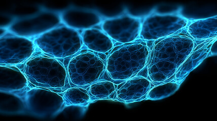 A dense cluster of filament woven spheres illustrating biological architecture, organized patterns and the structural behavior of advanced microscopic systems.
