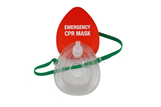 Emergency cpr mask for first aid resuscitation