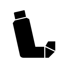 Medical Inhaler Icon Clean Geometric Modern Healthcare Device Line Art Vector illustration