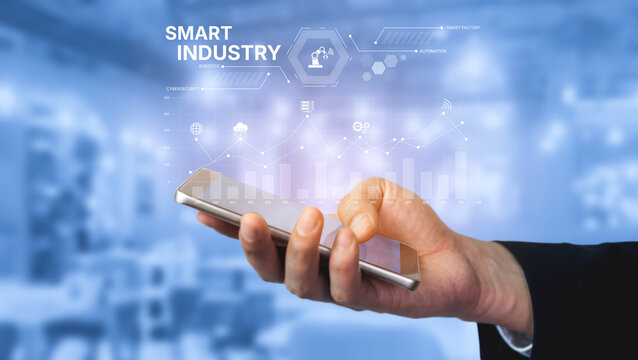 Smart industry dashboard combining automation, robotics, cloud integration, cybersecurity, and data analytics to support intelligent factory systems and real-time monitoring Vouch - Powered by Adobe