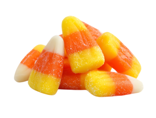 Pile of colorful candy corn