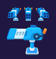 卡通导弹发射器多方向