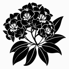 Creative details Mountain Laurel Blossom Icon vector illustration