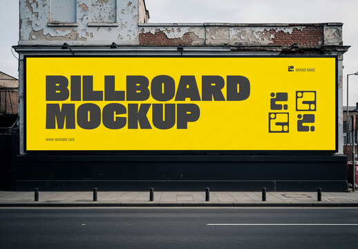 Outdoor Billboard Advertisement Mockup
