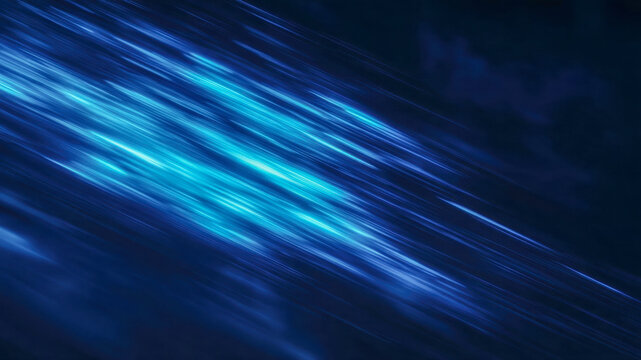 Blue light streaks digital stream glowing lines motion blur abstract background neon glow futuristic energy dynamic flow dark gradient tech texture convey vibrant speed and immersive depth