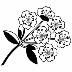 Creative details Mountain Laurel Blossom Icon vector illustration