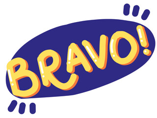 Bravo Applause Positive Feedback Typography