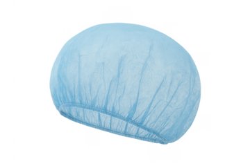 Blue disposable surgical bouffant cap for medical hygiene